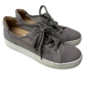 Naturalizer Tanner Mesh Inset Sneaker  Womens 7.5 Icy Gray Lace Up Shoes Comfort